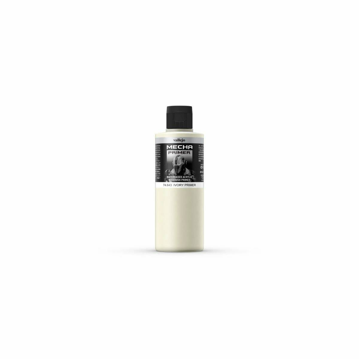 Vallejo Mecha Colour Ivory Primer 200ml 17ml Acrylic Paint (AV74643) - Good Games