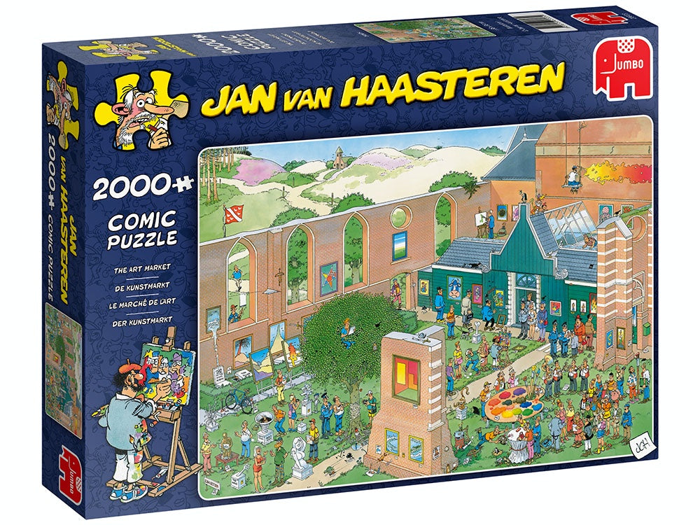 Jan Van Haasteren - Art Market 2000 Piece Jigsaw - Good Games