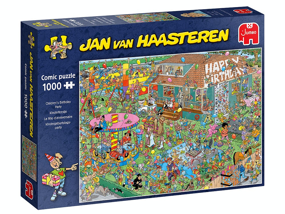 Jan Van Haasteren - Childrens Birthday Party 1000 Piece Jigsaw - Good Games
