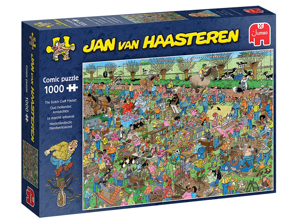 Jan Van Haasteren - Dutch Craft Market 1000 Piece Jigsaw - Good Games