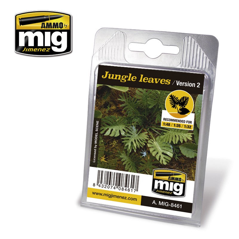 Ammo by MIG Dioramas - Laser Cut Plants - Jungle Leaves (Version 2) - Good Games