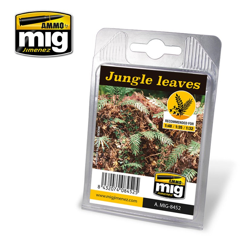 Ammo by MIG Dioramas - Laser Cut Plants - Jungle Leaves - Good Games