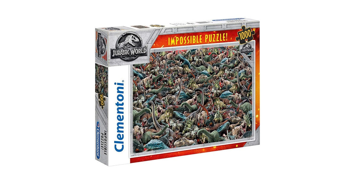 Clementoni - Jurassic World Impossible Puzzle 1000 Piece Jigsaw