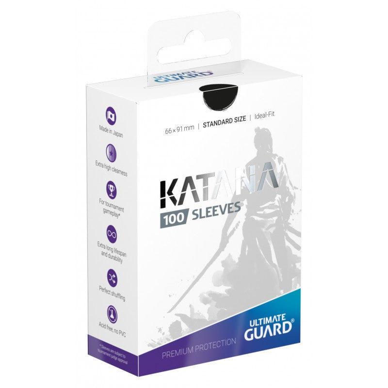 Ultimate Guard Katana Standard Sleeves (100) - Black