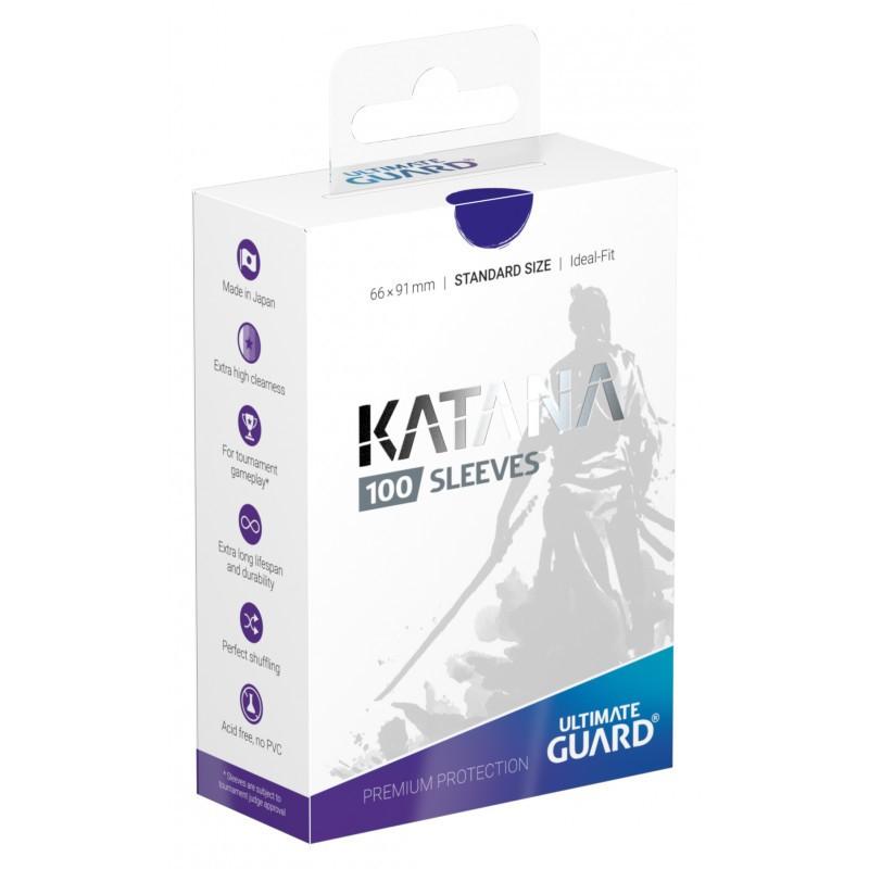 Sleeves Ultimate Guard Katana Standard Size Blue (100) - Good Games