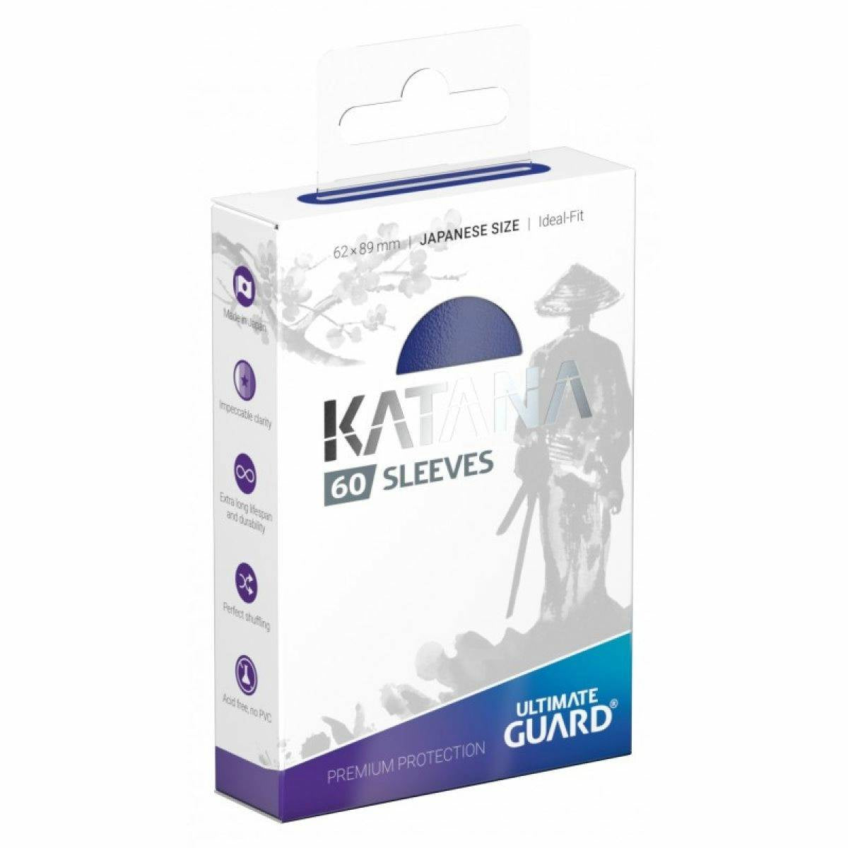 Ultimate Guard Katana Japanese Size Sleeves Blue (60) - Good Games