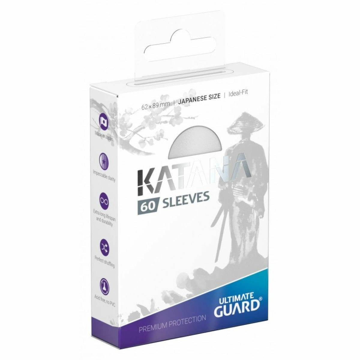 Ultimate Guard Katana Japanese Size Sleeves White (60) - Good Games