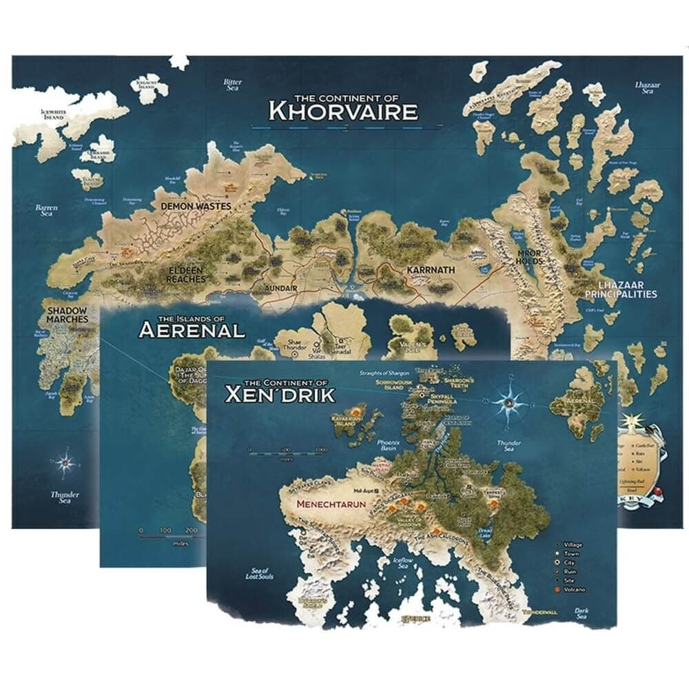 Dungeons & Dragons Eberron Map Set Nations Of Khorvaire - Good Games