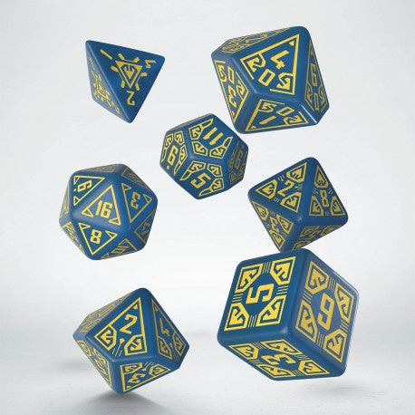 Q Workshop - Arcade Blue &amp; Yellow Dice Set - Good Games