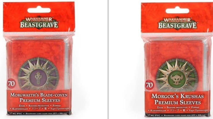 Warhammer Underworlds - Morgoks Krushas Premium Sleeves - Good Games
