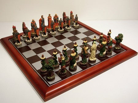 Dal Rossi - Robin Hood Resin Hand Painted Chess Men 75mm - Good Games