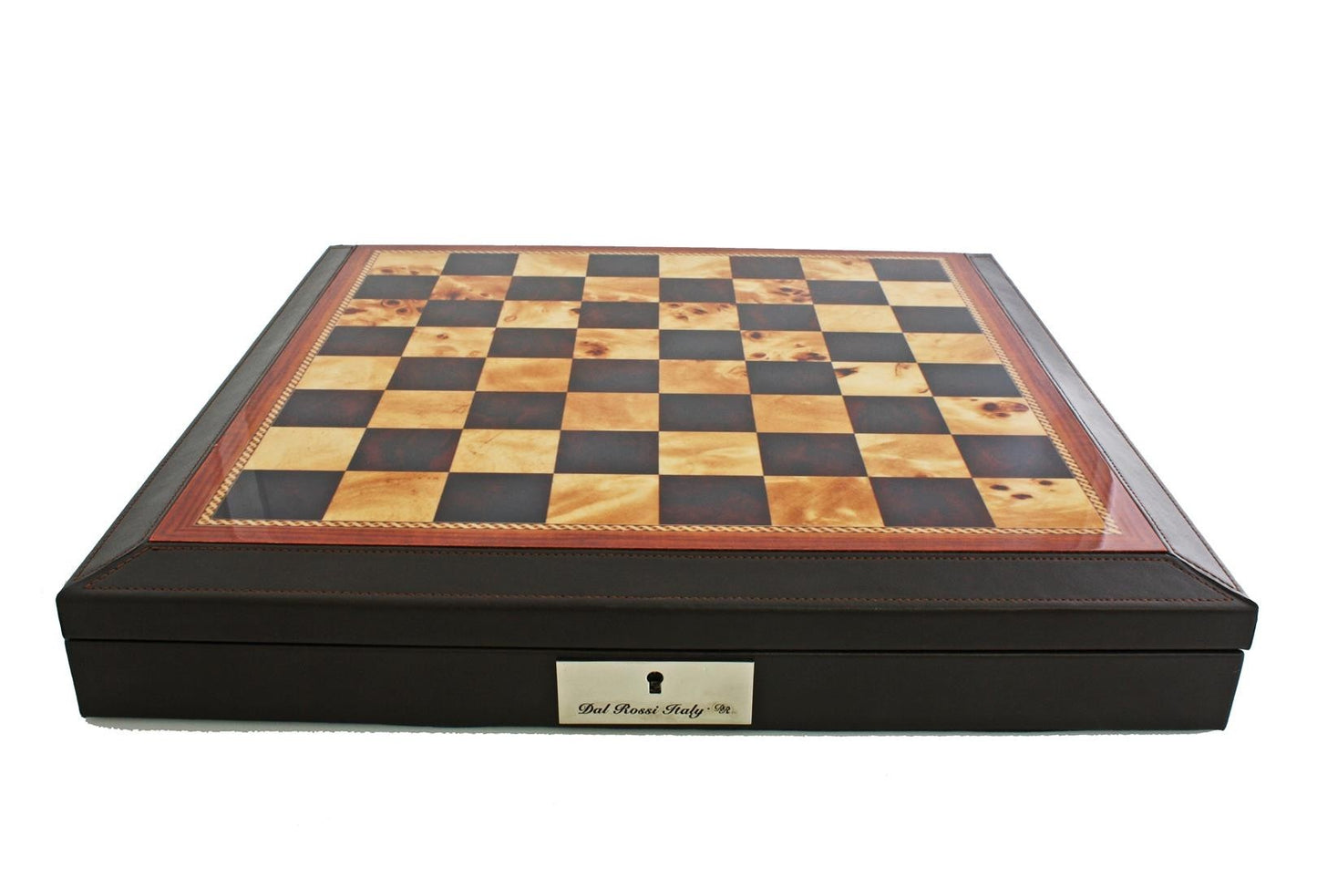 Dal Rossi 18 Brown with PU Leather Edge with Compartments - Box Only - Good Games