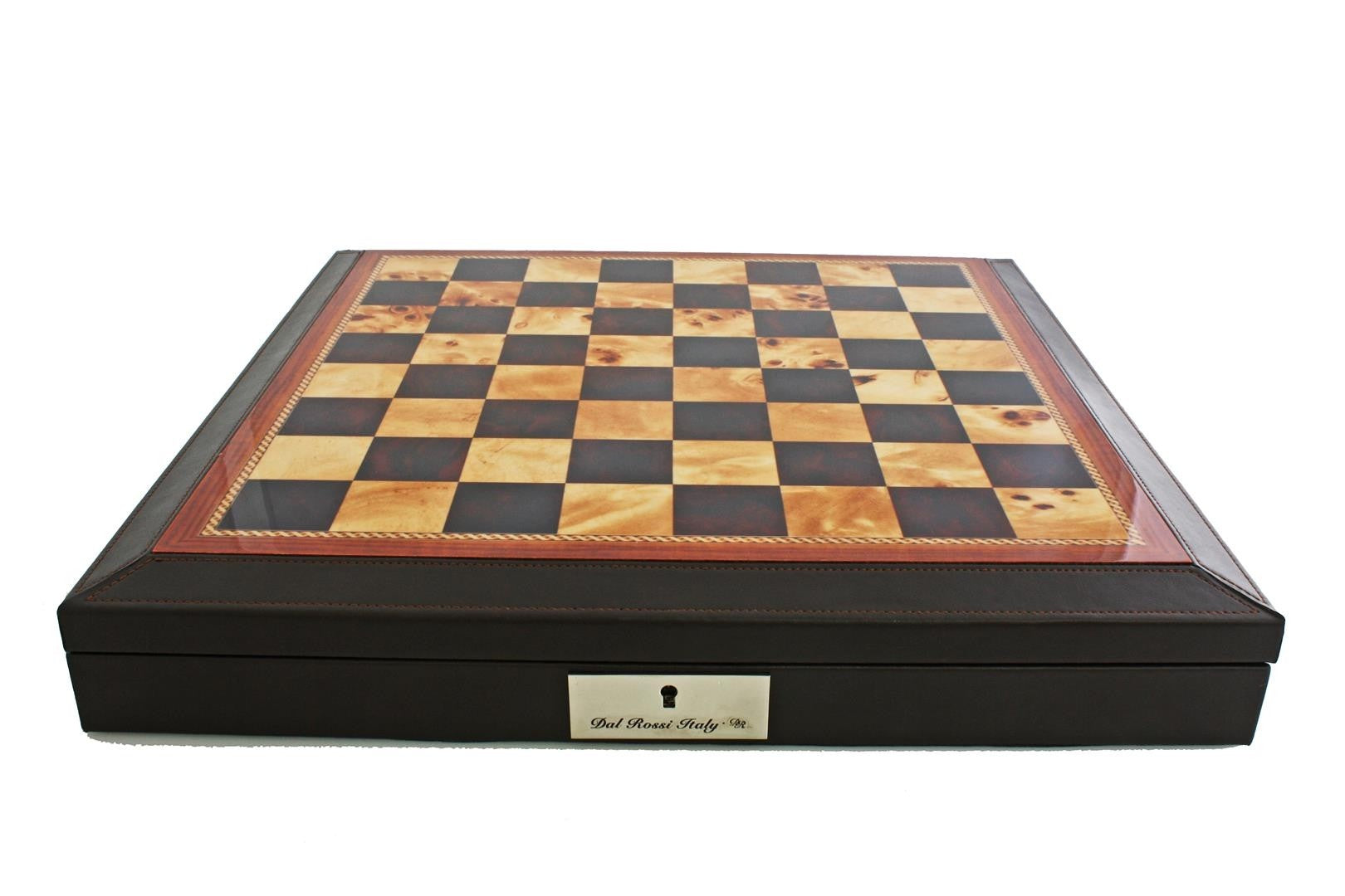 Dal Rossi 18 Brown with PU Leather Edge with Compartments - Box Only - Good Games