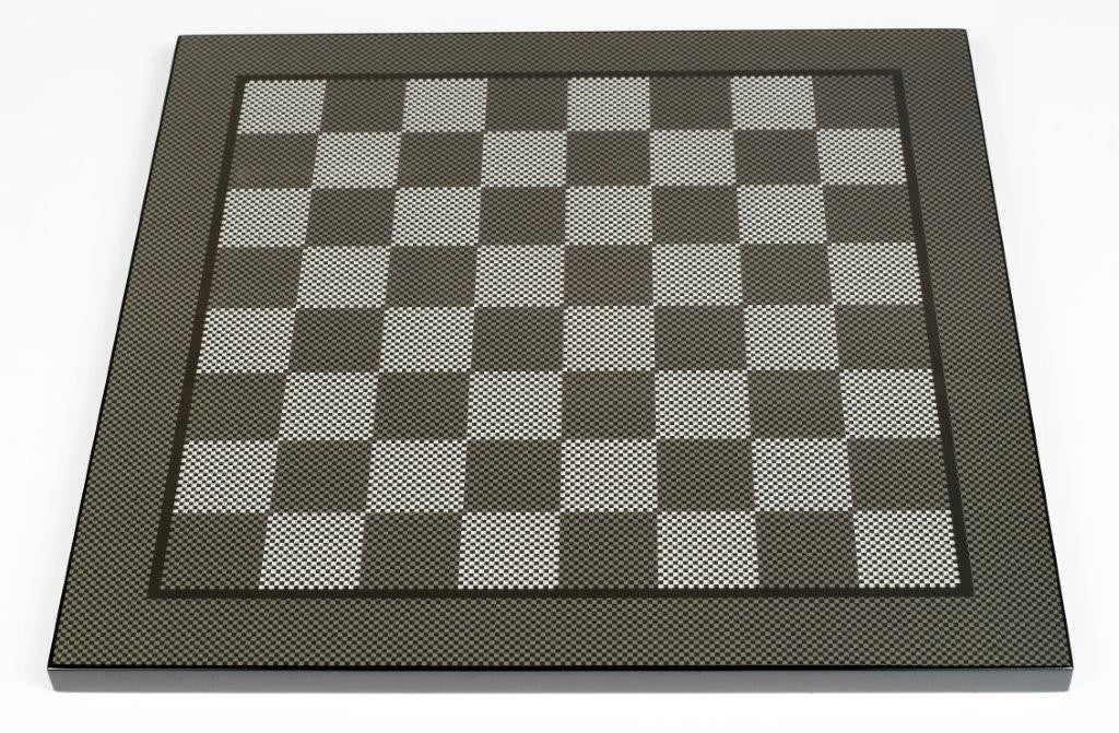 Dal Rossi 50cm Carbon Fibre Chess Board - Good Games