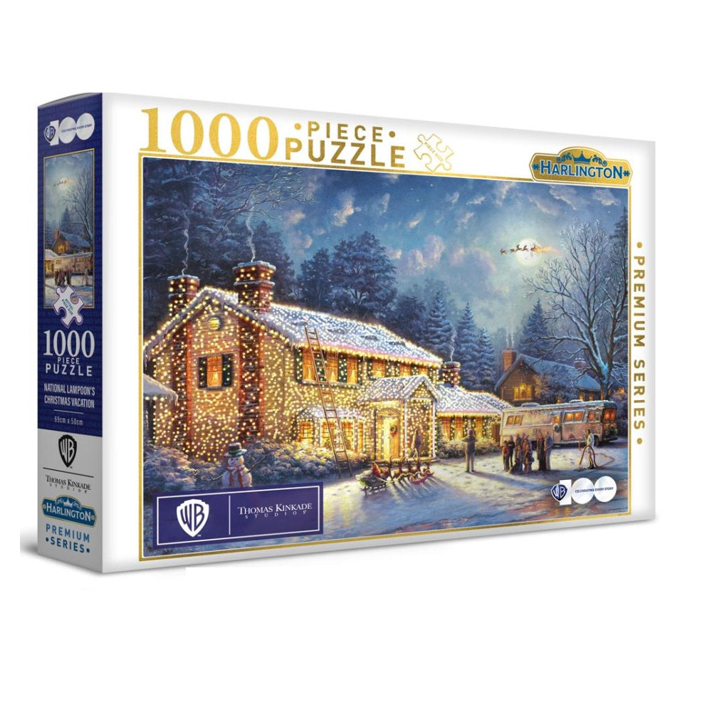 Harlington - Thomas Kinkade WB National Lampoons Christmas Vacation 1000 Piece Jigsaw - Good Games
