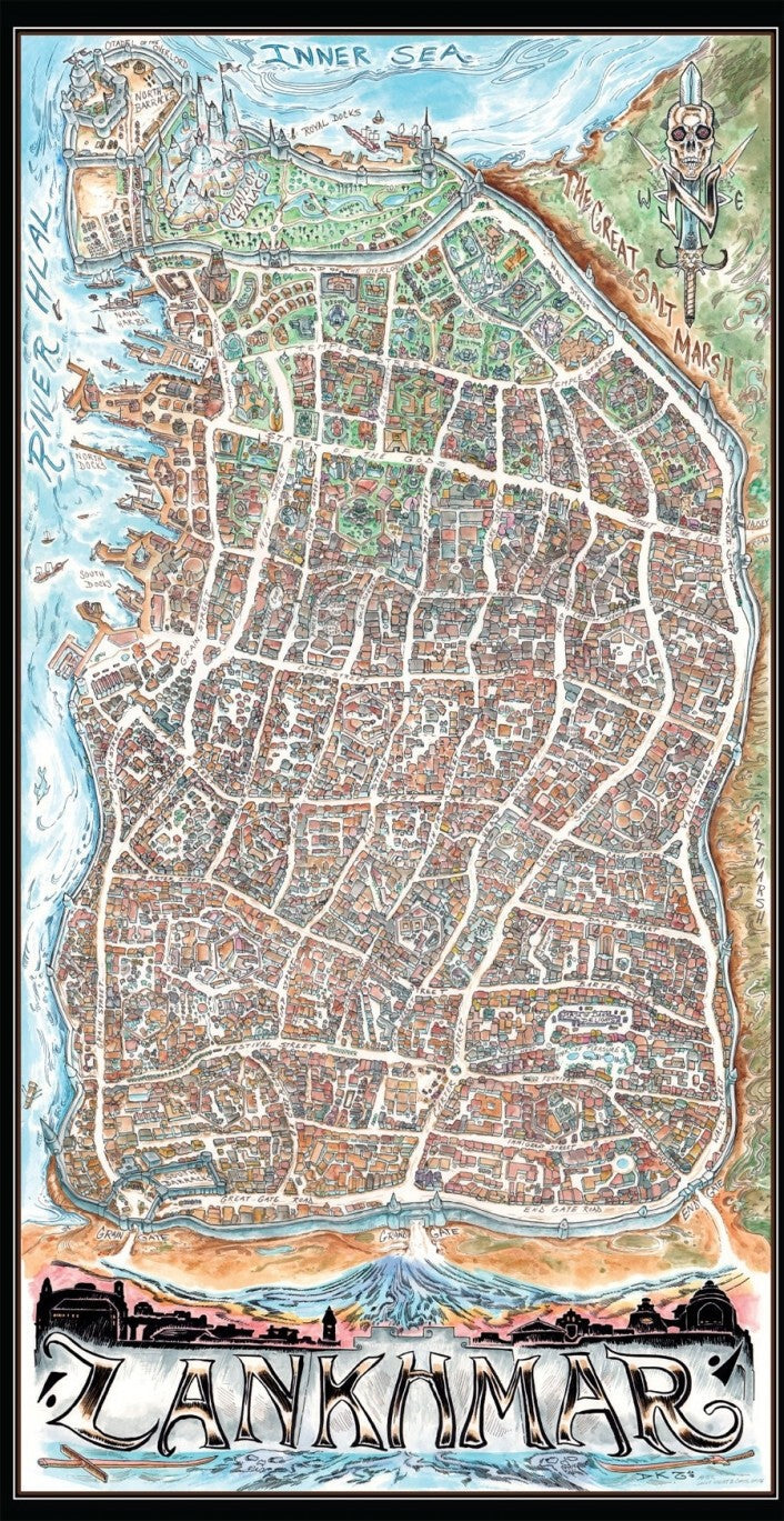 Dungeon Crawl Classics Lankhmar Map - Good Games