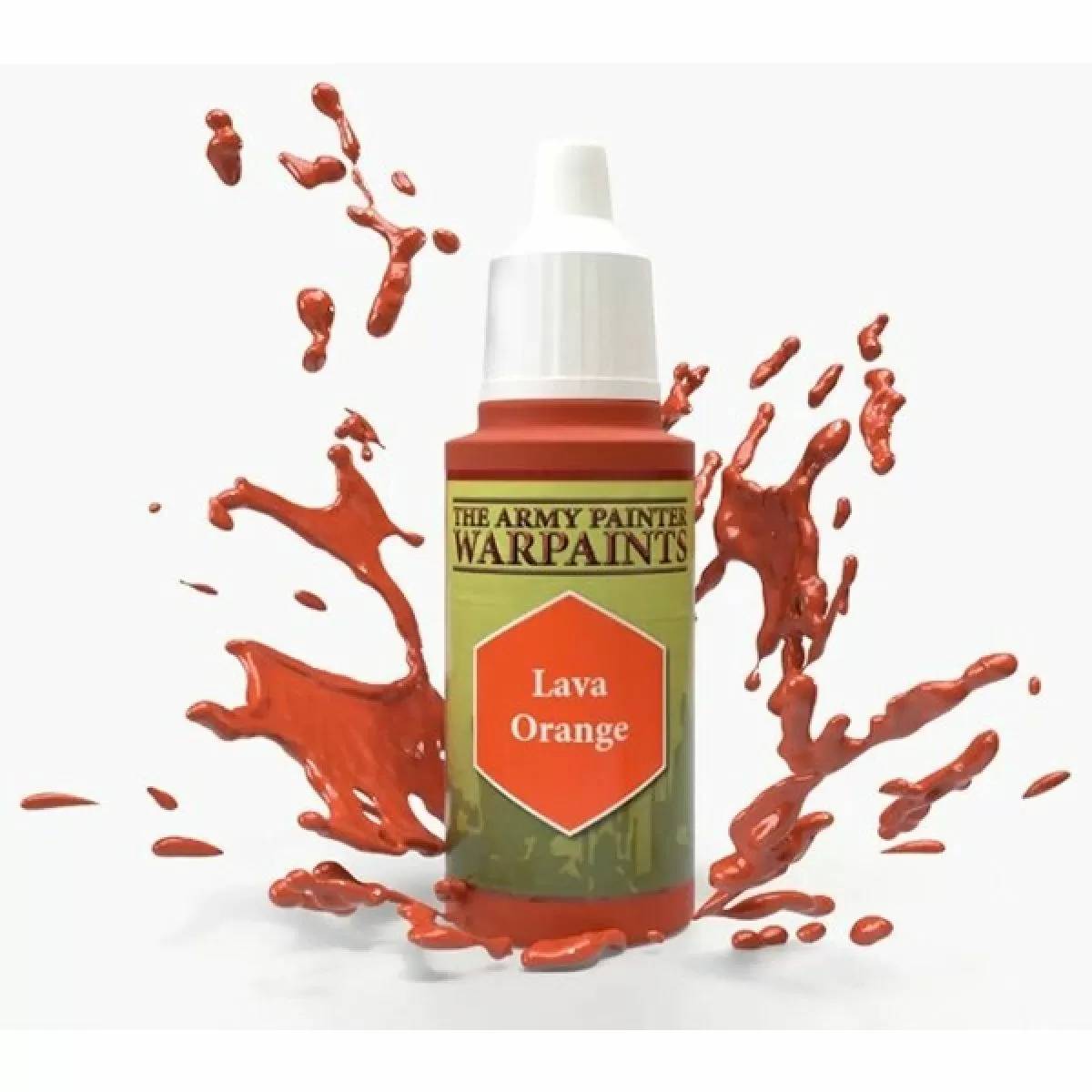 Army Painter Warpaints - Lava Orange Acrylic Paint 18ml - Good Games