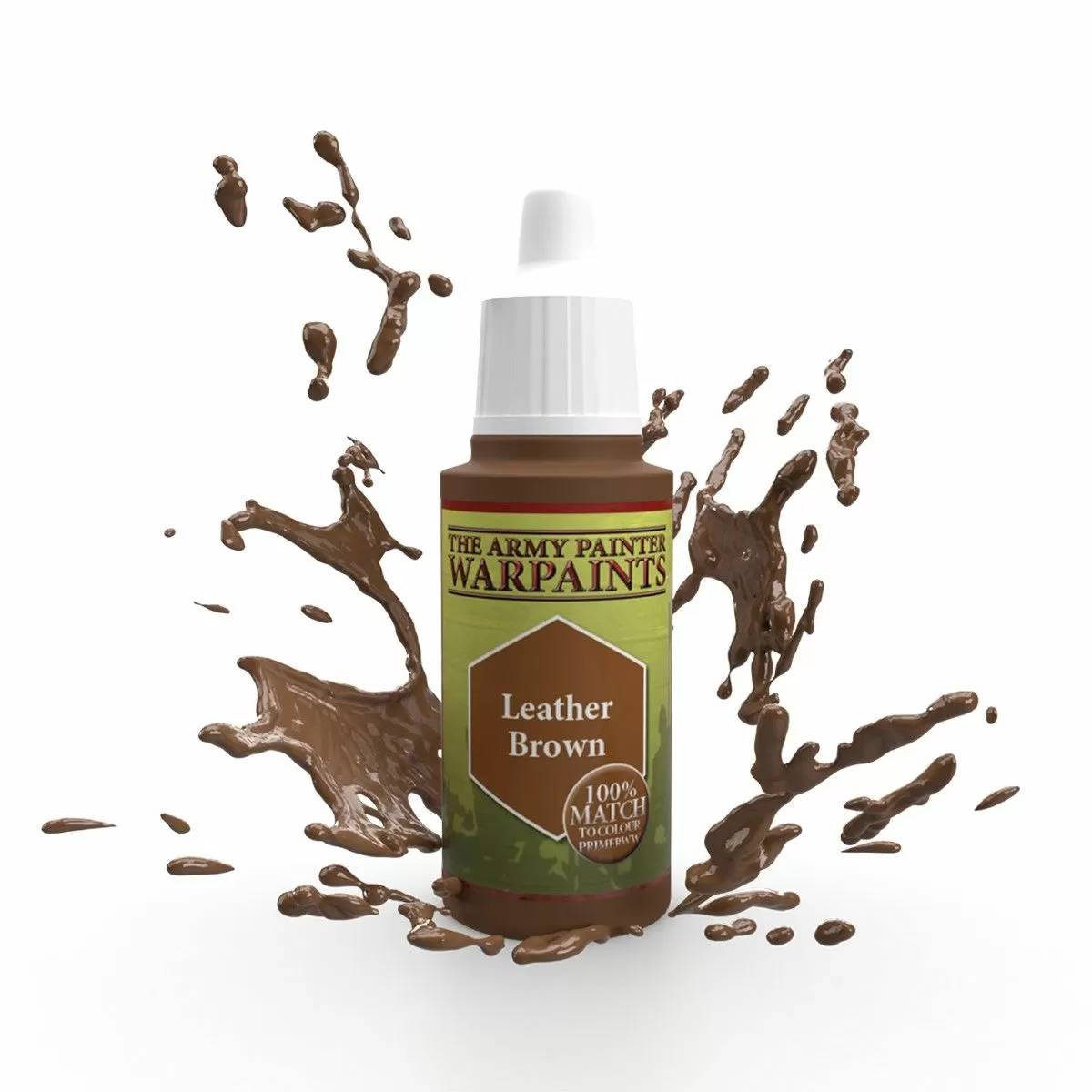 Army Painter Warpaints - Leather Brown Acrylic Paint 18ml - Good Games
