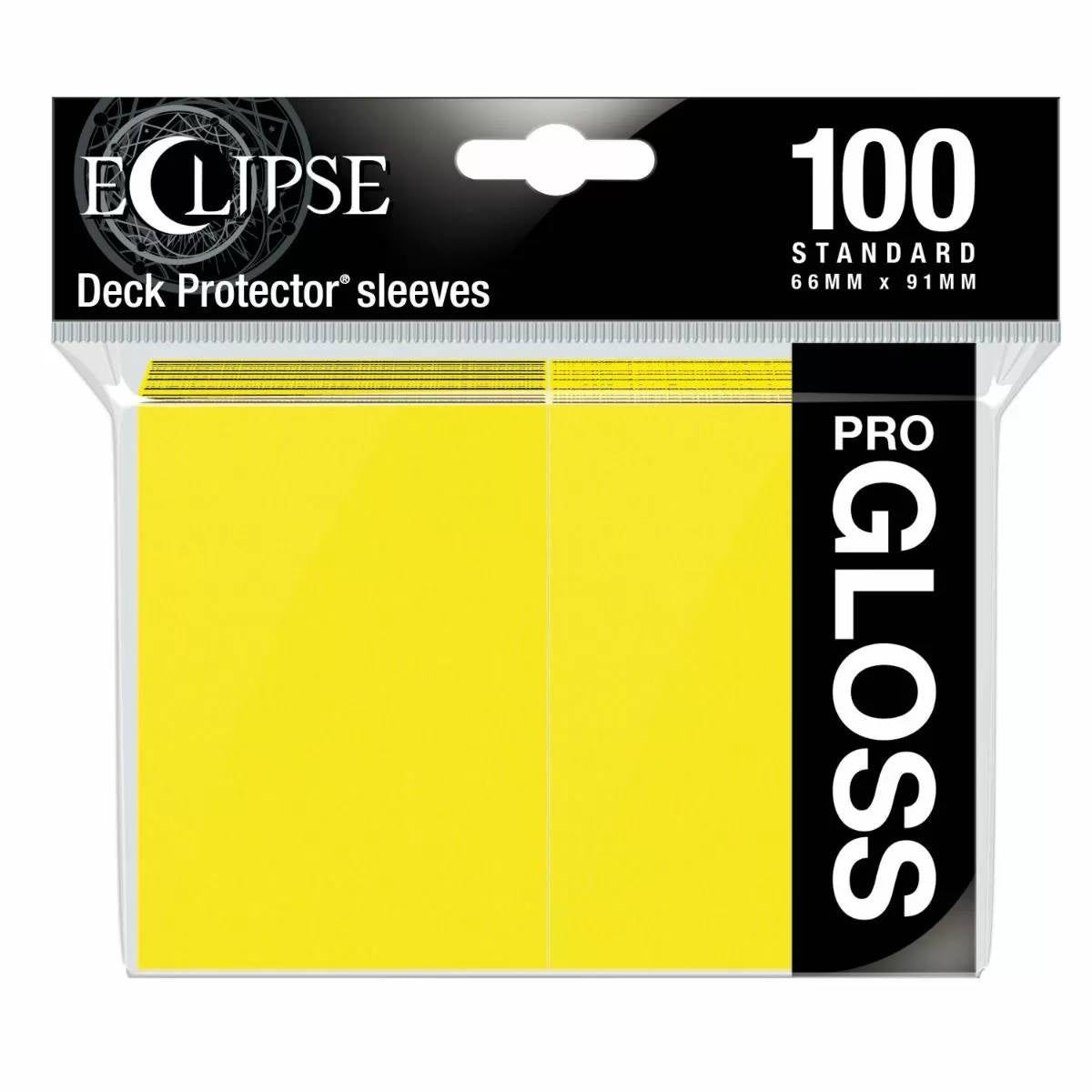 Eclipse Gloss Standard Sleeves Lemon Yellow (100) - Good Games