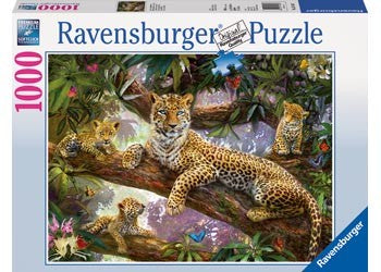 Ravensburger - Leopard Family - 1000 Piece Jigsaw