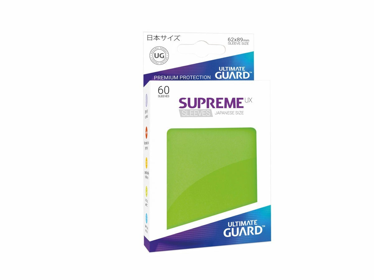 Ultimate Guard Supreme Ux Sleeves Japanese Size Light Green (60) - Good Games