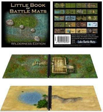 Little Book Of Battle Mats RPG Wilderness Edition - Good Games