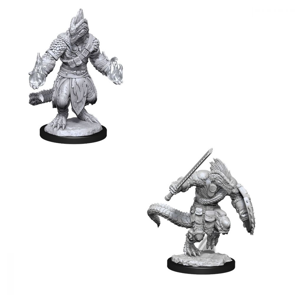 Dungeons &amp; Dragons - Nolzurs Marvelous Unpainted Miniatures Lizardfolk Barbarian &amp; Lizardfolk Cleric