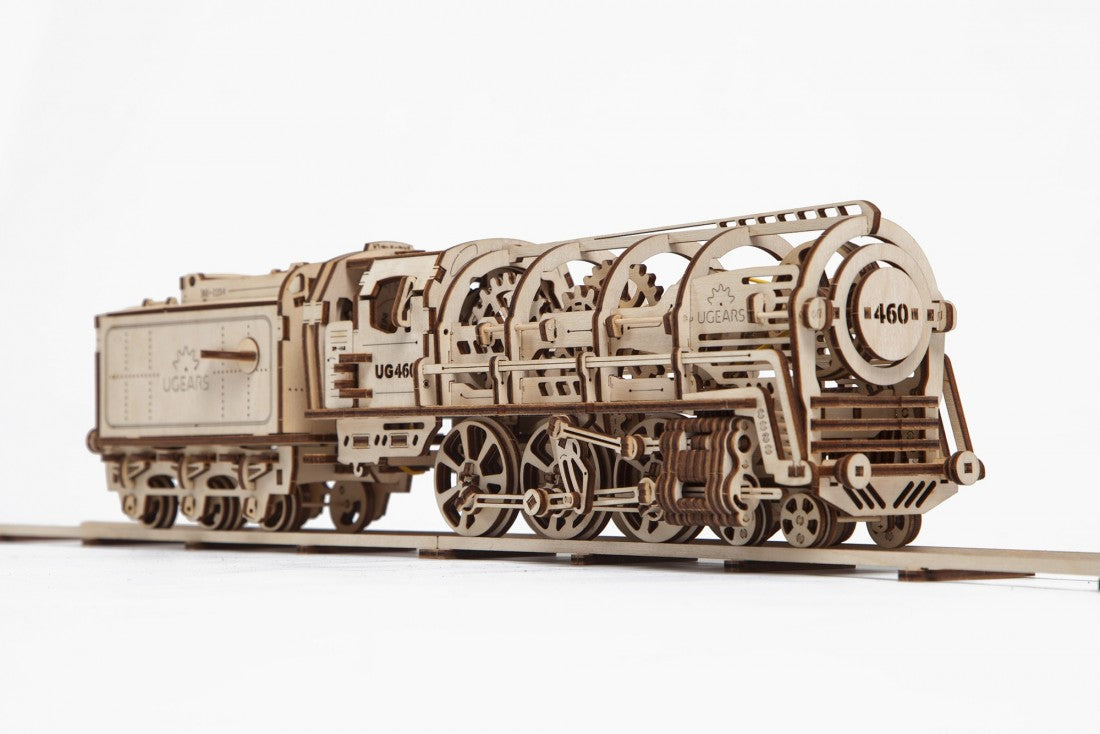 Ugears - Steam Locomotive With Tender - Good Games