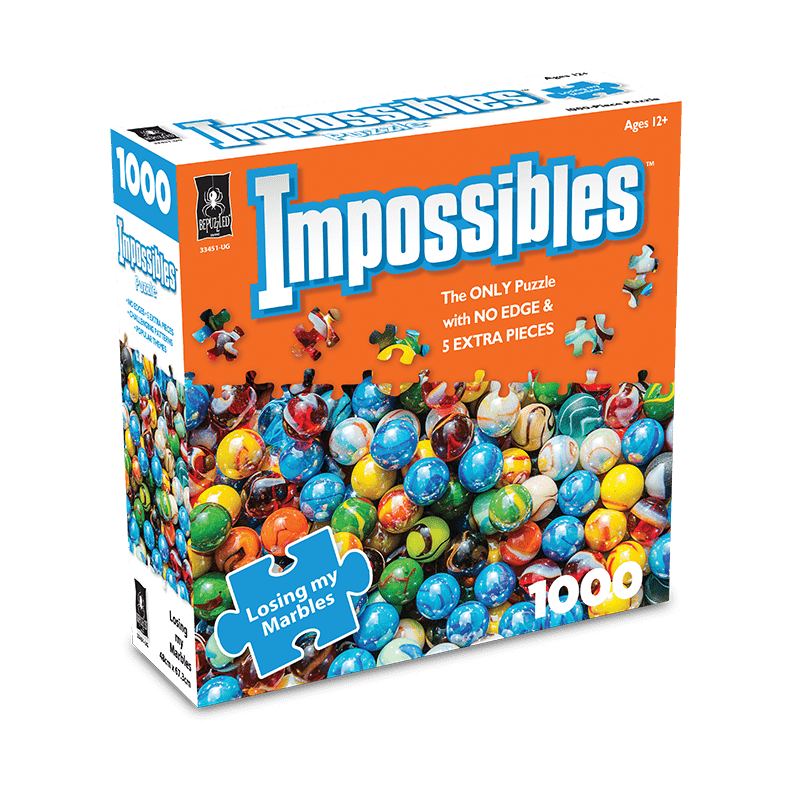 Impossibles Puzzles: Losing My Marbles 1000 Piece Jigsaw - Good Games