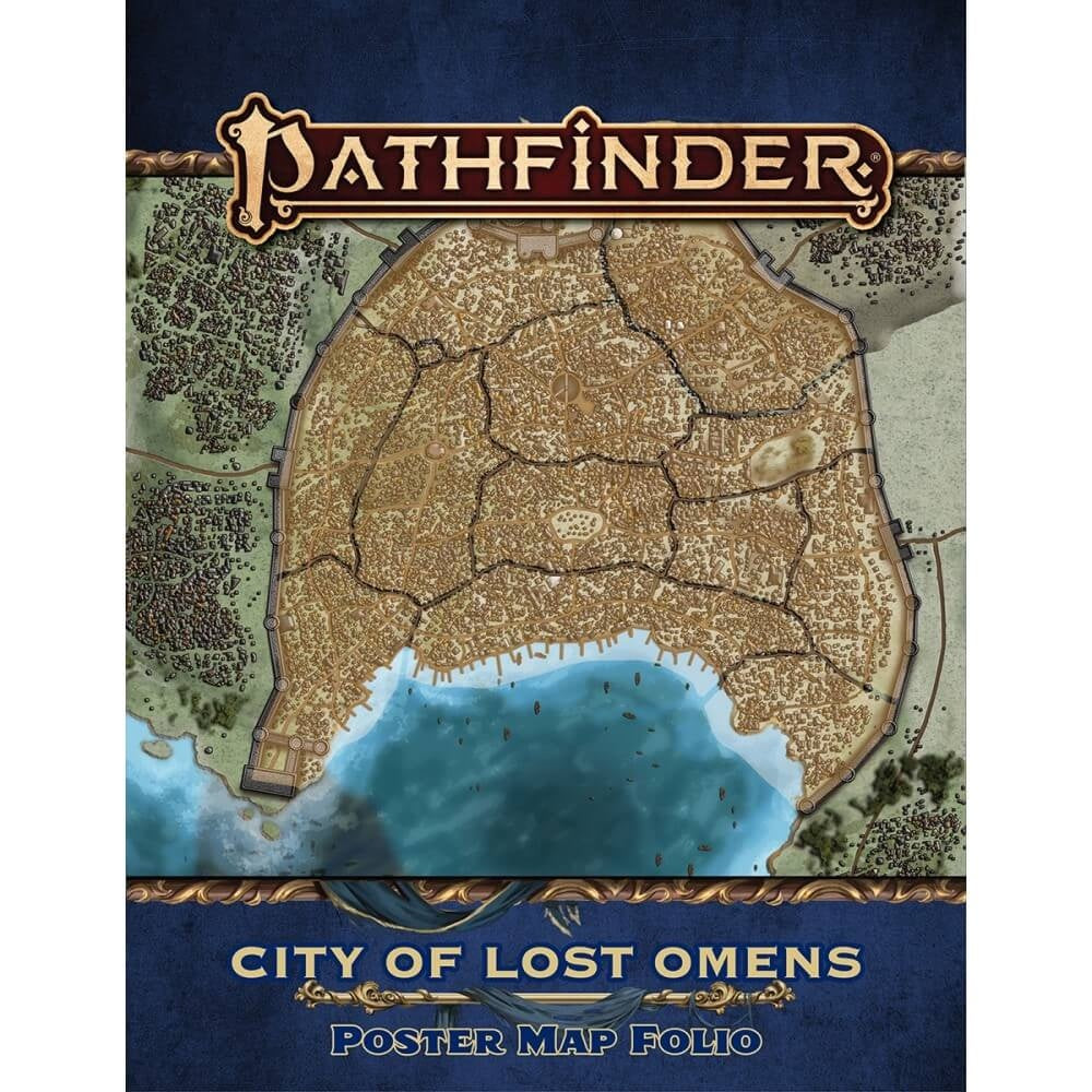 Pathfinder Second Edition - City of Lost Omens Poster Map Folio - Good Games
