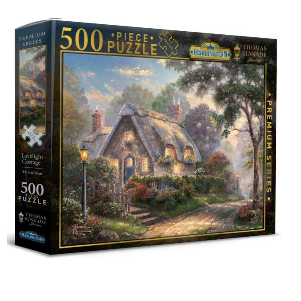 Harlington - Thomas Kinkade Lovelight Cottage 500 Piece Jigsaw - Good Games