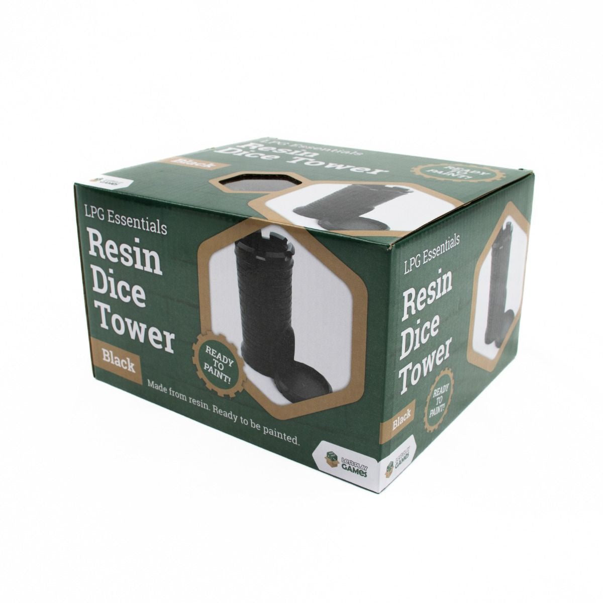 LPG Resin Dice Tower - Black - Good Games