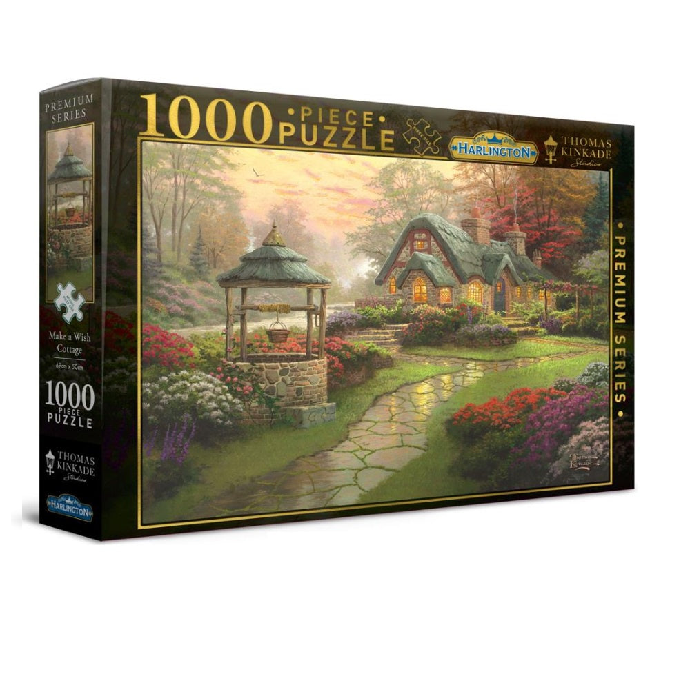 Harlington - Thomas Kinkade Make a Wish Cottage 1000 Piece Jigsaw - Good Games