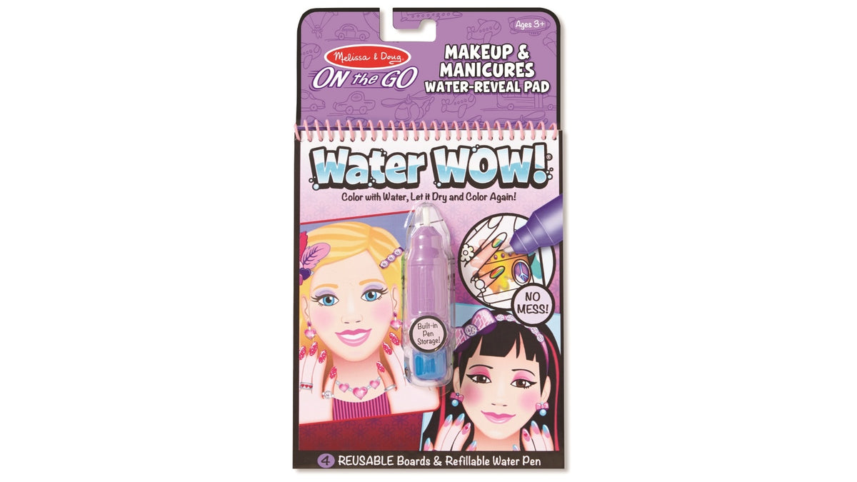 Melissa &amp; Doug - On The Go - Water WOW! - Makeup &amp; Manicures - Good Games