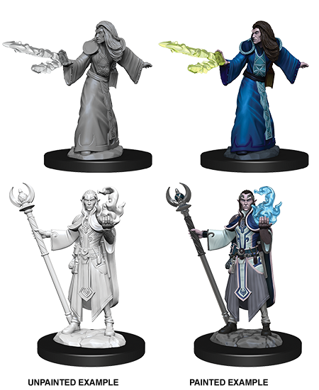 Dungeons & Dragons - Nolzurs Marvelous Unpainted Miniatures Male Elf Wizard - Good Games