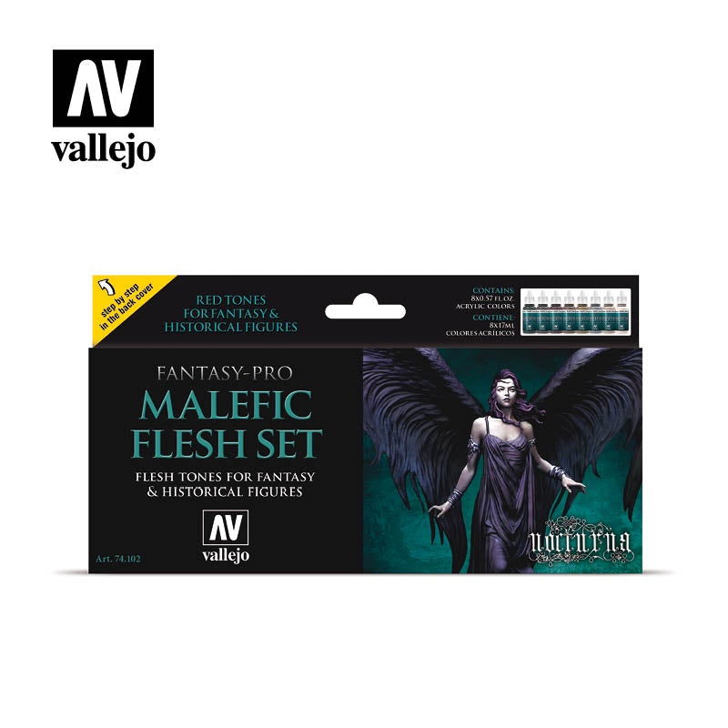 Vallejo Game Colour - Malefic Flesh 8 Colour Set - Good Games