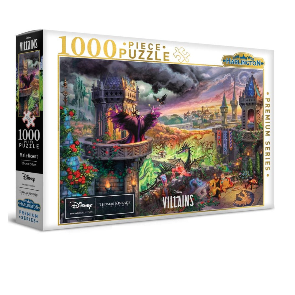 Harlington - Thomas Kinkade Disney Maleficent 1000 Piece Jigsaw - Good Games