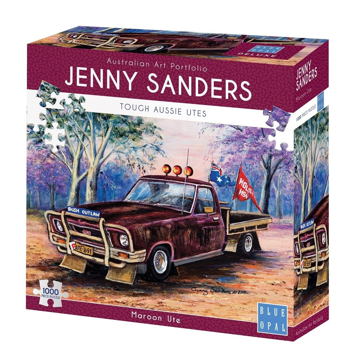 Blue Opal - Maroon Ute 1000 Piece Jigsaw