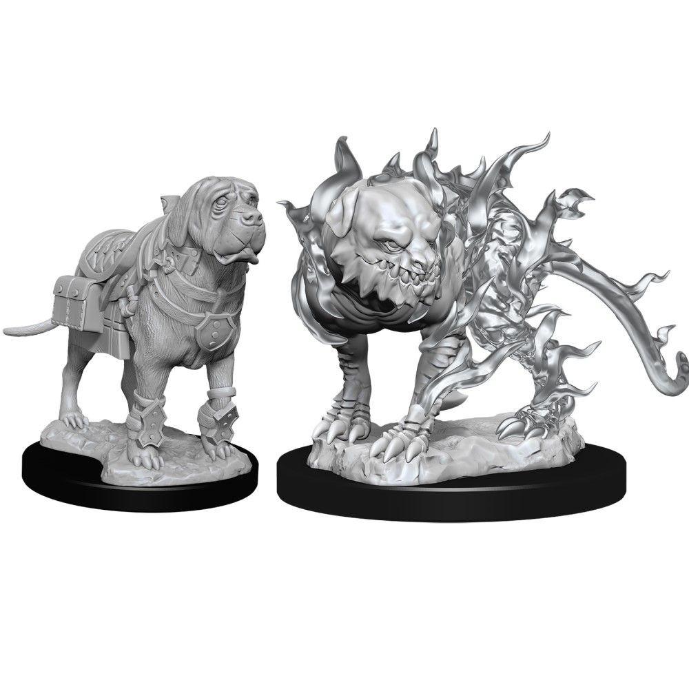 Dungeons & Dragons - Nolzurs Marvelous Unpainted Miniatures Mastif And Shadow Mastif - Good Games