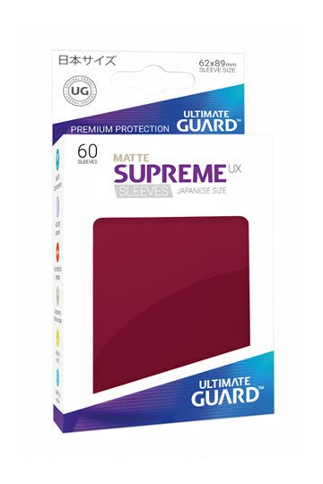 Ultimate Guard - Supreme UX Japanese Size Sleeves Matte Burgundy (60)