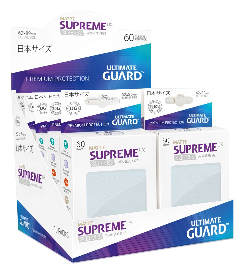 Ultimate Guard - Supreme UX Japanese Size Sleeves Matte Frosted (60) - Good Games