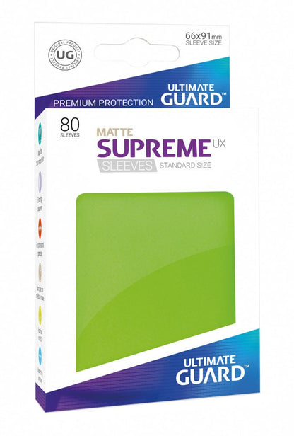 Ultimate Guard - Supreme UX Japanese Size Sleeves Matte Light Green (60) - Good Games