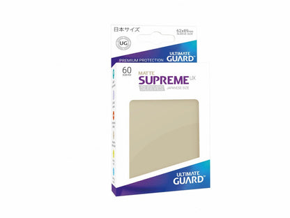 Ultimate Guard - Supreme UX Japanese Size Sleeves Matte Sand (60) - Good Games