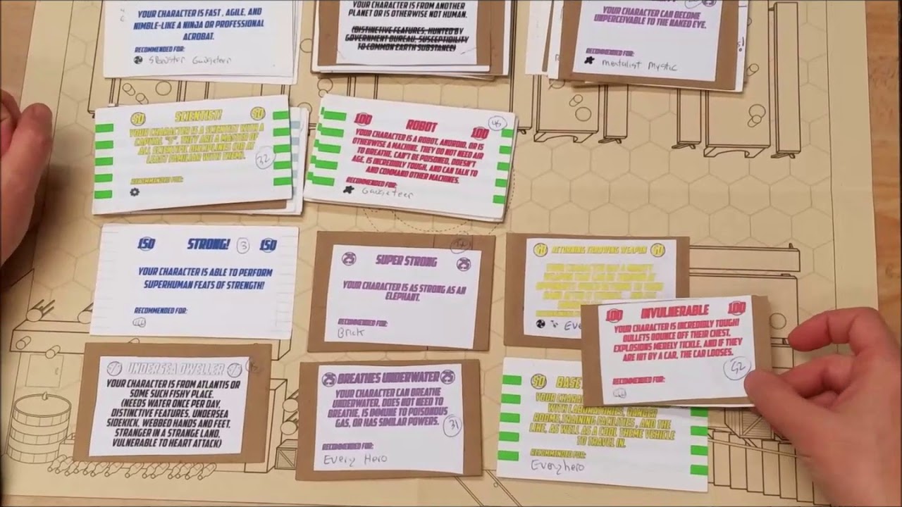 Champions Character Creation Cards Expansion Pack - Good Games