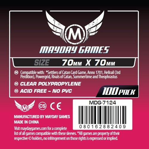 Small Square Card Sleeve - Mayday - Good Games