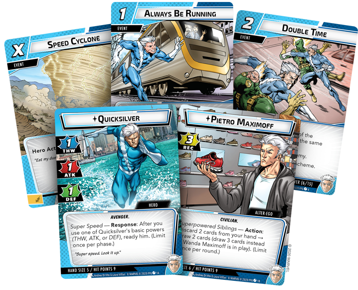 Marvel Champions - The Card Game - Quicksilver Hero Pack - Good Games