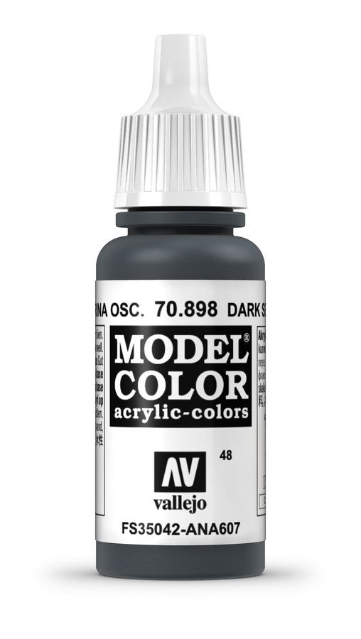 Vallejo Model Colour - Dark Sea Blue 17ml Acrylic Paint (AV70898) - Good Games