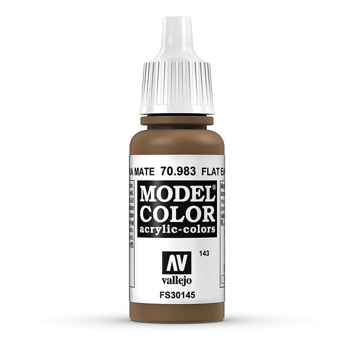 Vallejo Model Colour - Flat Earth 17ml Acrylic Paint (AV70983) - Good Games
