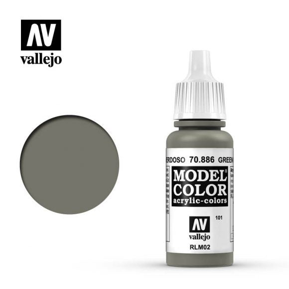 Vallejo Model Colour - Green Grey 17ml Acrylic Paint (AV70886) - Good Games