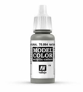 Vallejo Model Colour - Metallic Natural Steel 17ml Acrylic Paint (AV70864) - Good Games